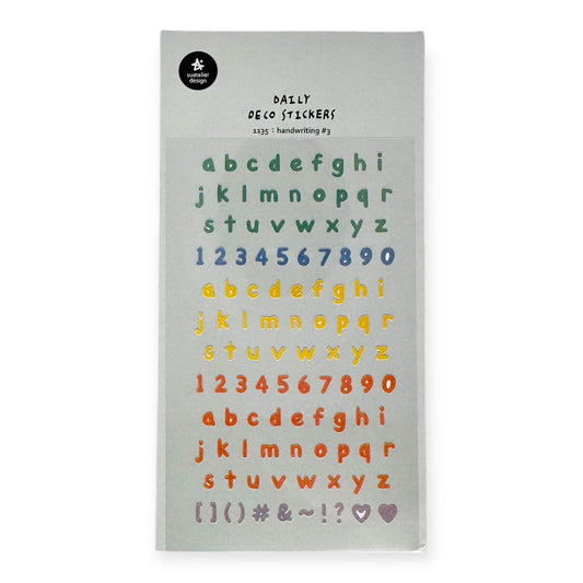 Suatelier Hand Writing no.3 Sticker (No. 1135)