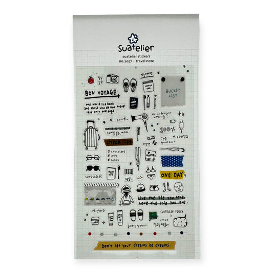 Suatelier Travel Note Sticker (No. 1057)
