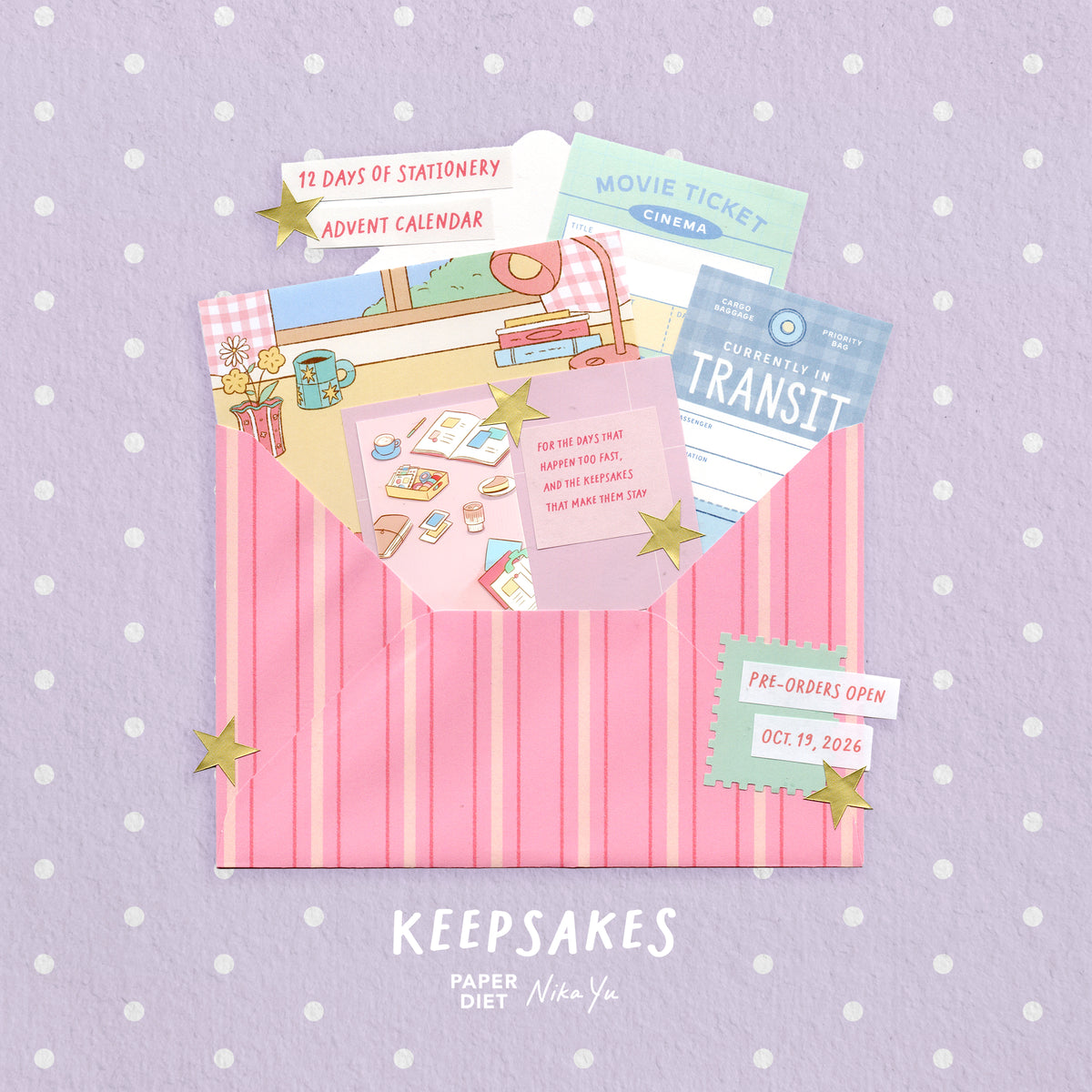 Paper Diet Advent Calendar - 12 Days of Stationery: Keepsakes (PRE-ORDER)