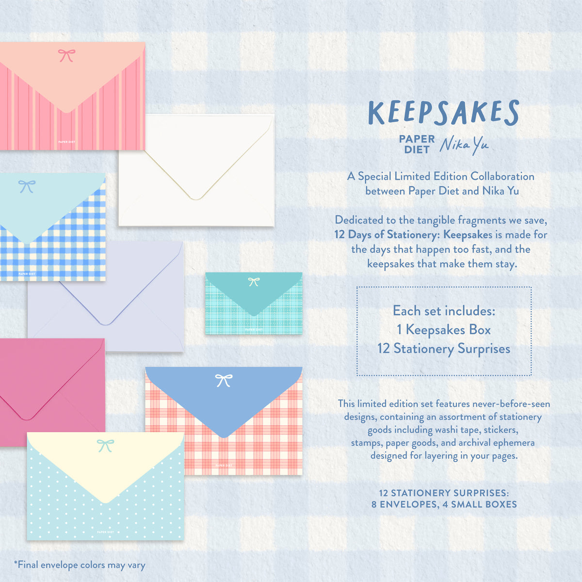 Paper Diet Advent Calendar - 12 Days of Stationery: Keepsakes (PRE-ORDER)