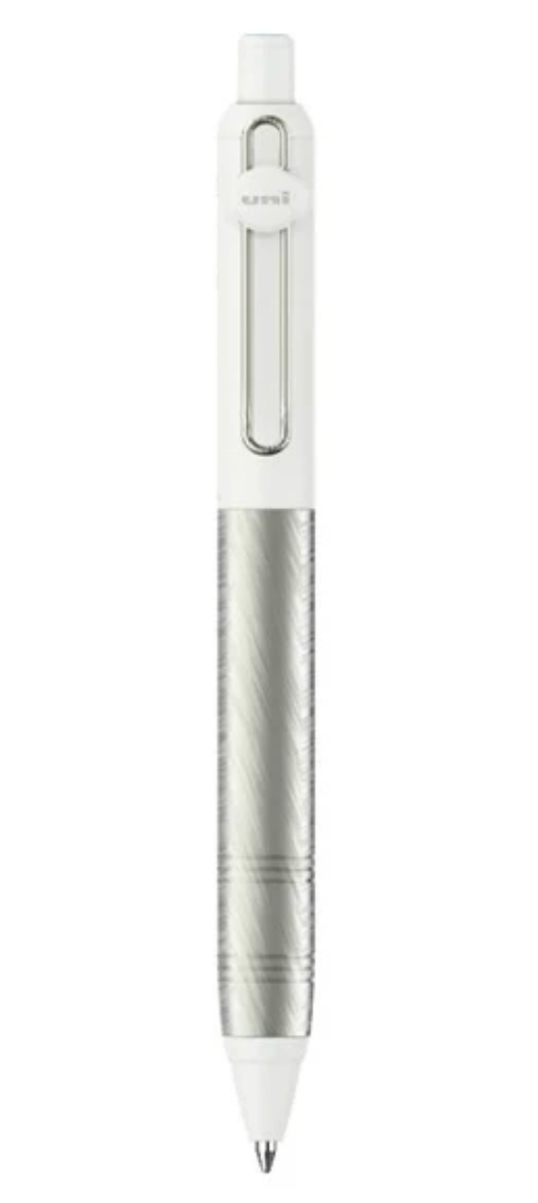 Uni-ball Zento Gel Pen Flow Model - 0.38 mm, Black Ink - Aluminum Birch White Limited Edition) (Copy)