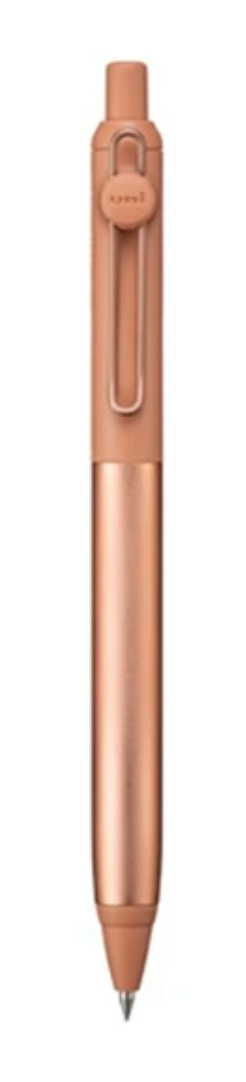 Uni-ball Zento Gel Pen Flow Model - 0.38 mm, Black Ink - Metallic Body (Limited Edition)