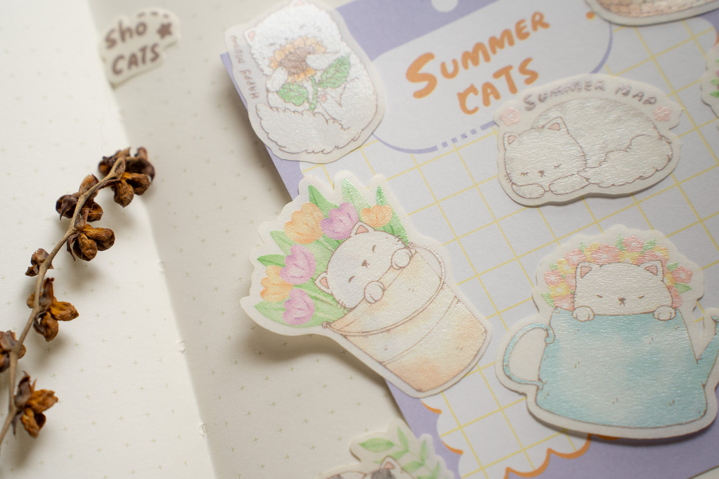 Sho Little Happiness - Summer Cats- Sticker Pack