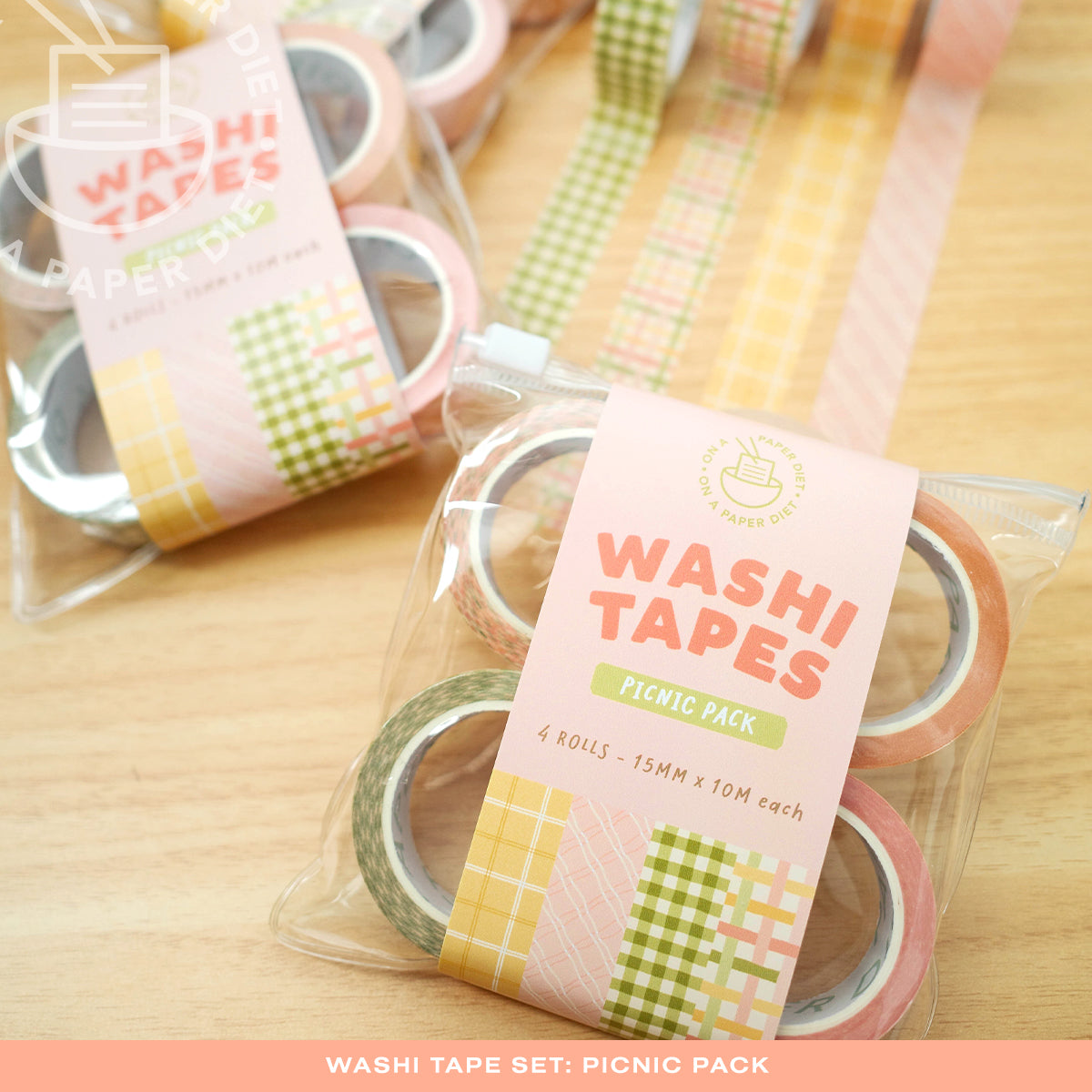 Paper Diet Washi Tape Set - Picnic Pack