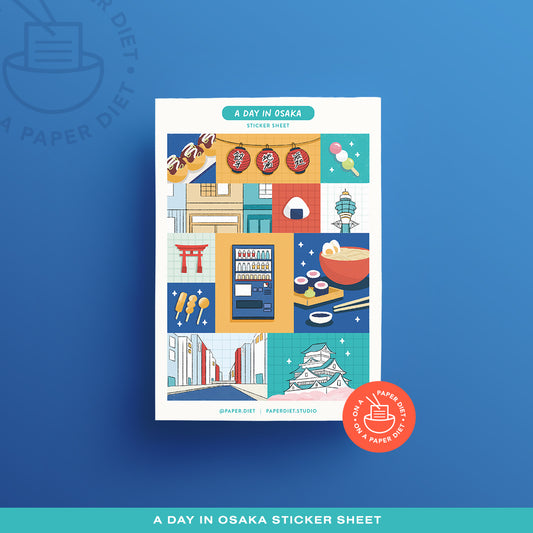 Paper Diet Sticker Sheet - Osaka