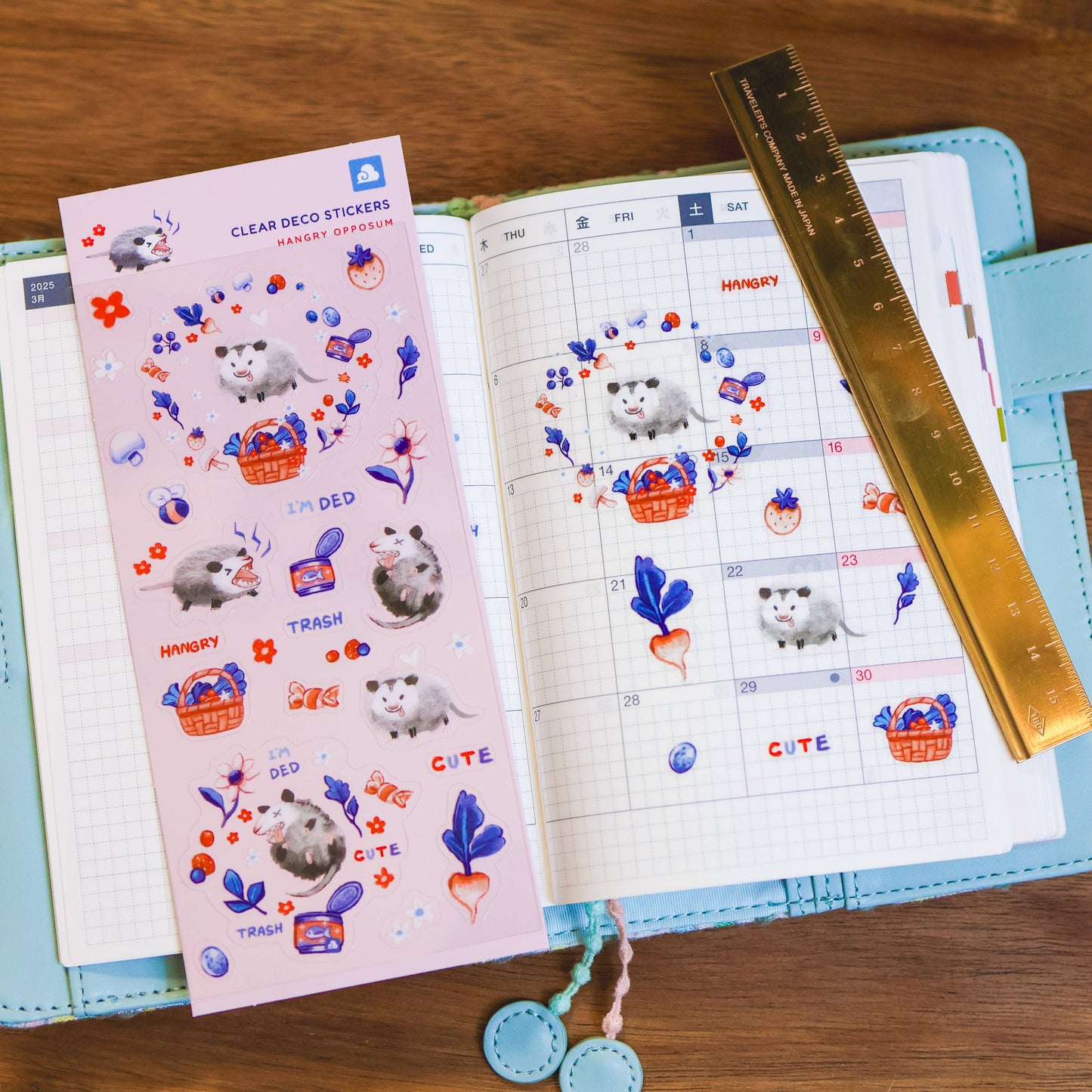 Thousand Skies Sticker Sheet (Clear) - Hangry Opposum