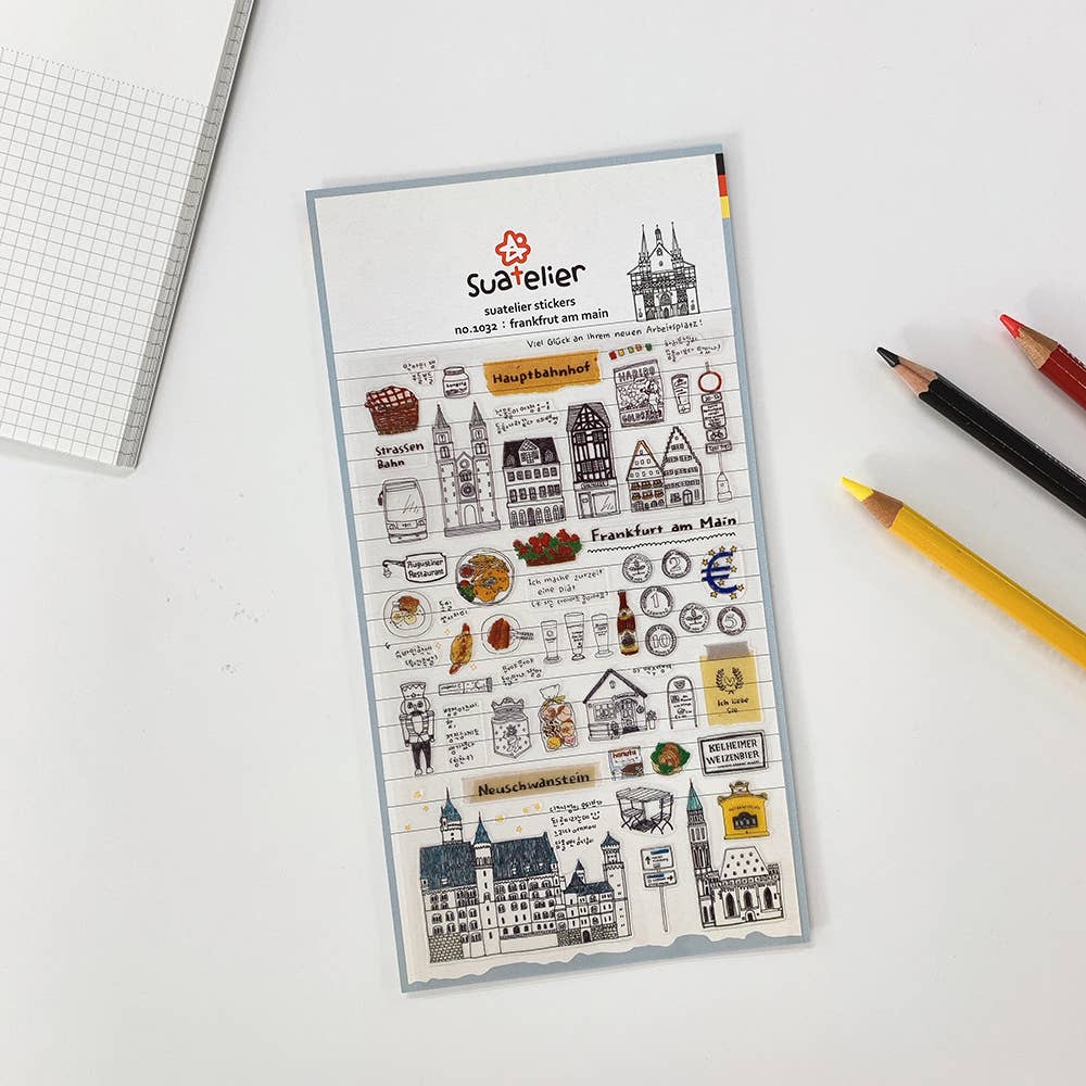 Suatelier Sticker Sheet - Frankfrut Am Main