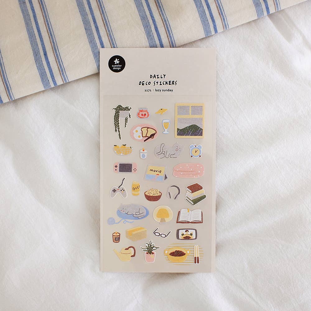 Suatelier Sticker Sheet - Lazy sunday