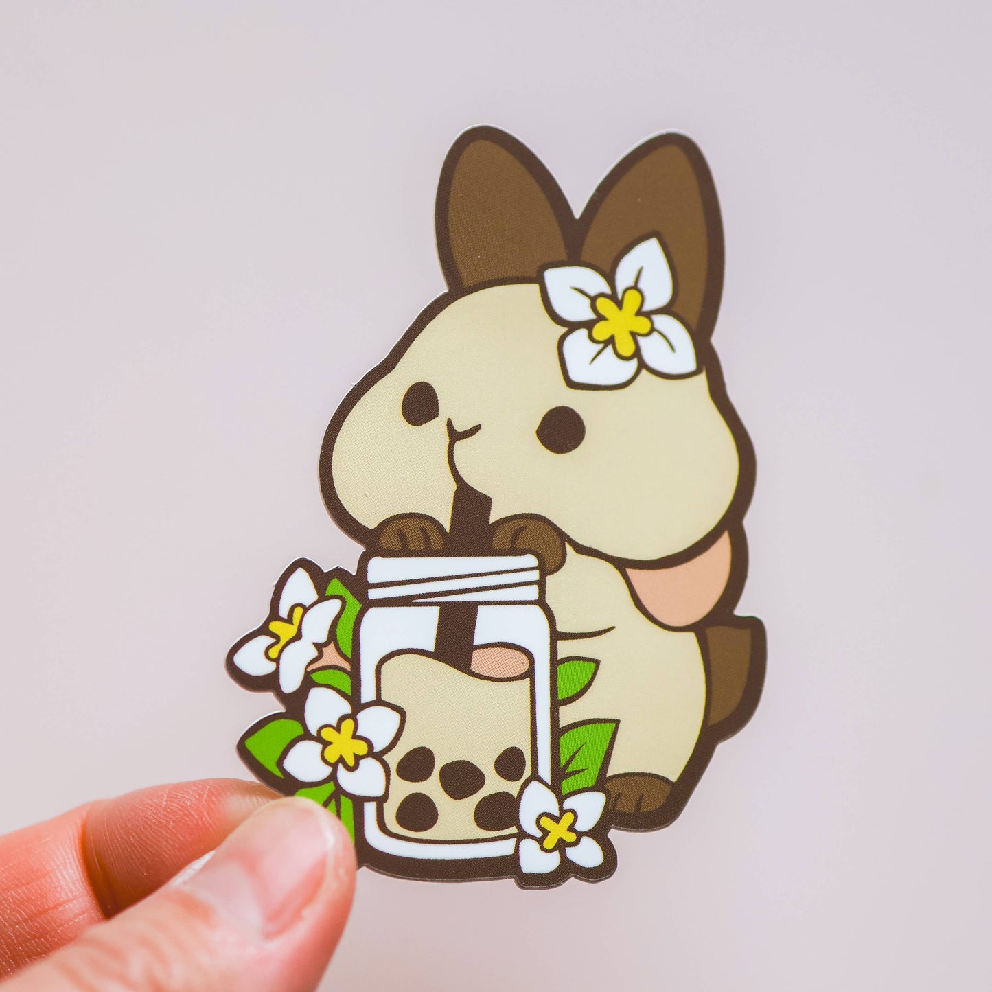 Thousand Skies Vinyl Sticker Jasmine Milk Tea Bunny