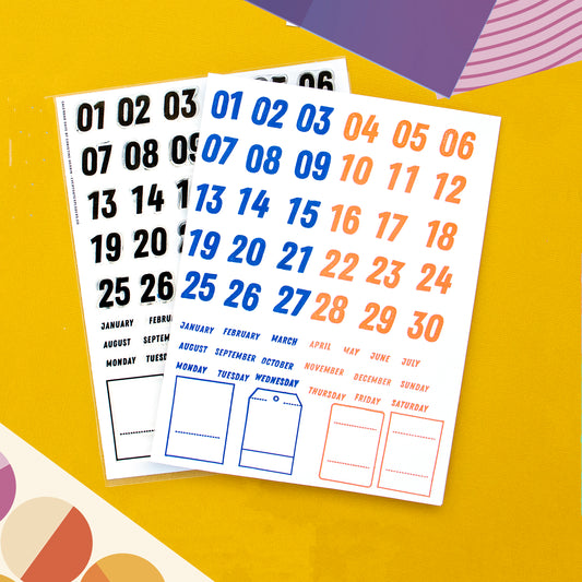 Everyday Explorers Co. Clear Stamp Set - Calendar Days