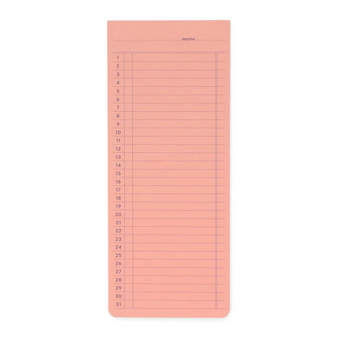 Penco Sticky Memo Pad - Monthly