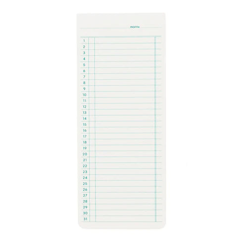 Penco Sticky Memo Pad - Monthly