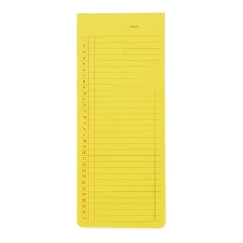 Penco Sticky Memo Pad - Monthly