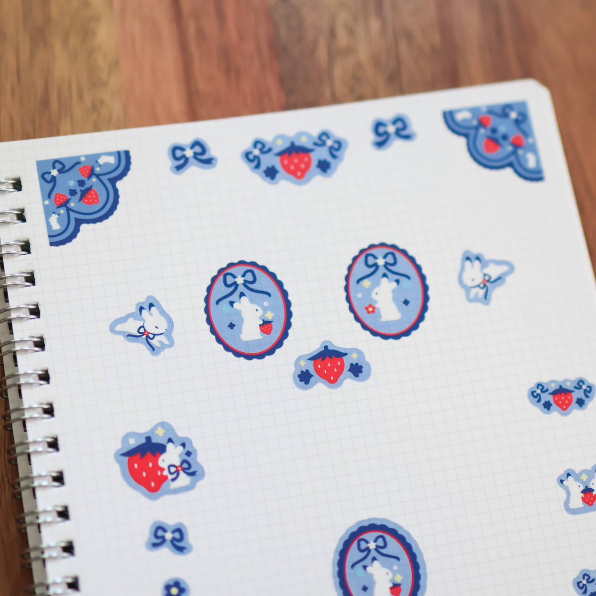 Thousand Skies Sticker Sheet (Clear) - Strawberry Medley