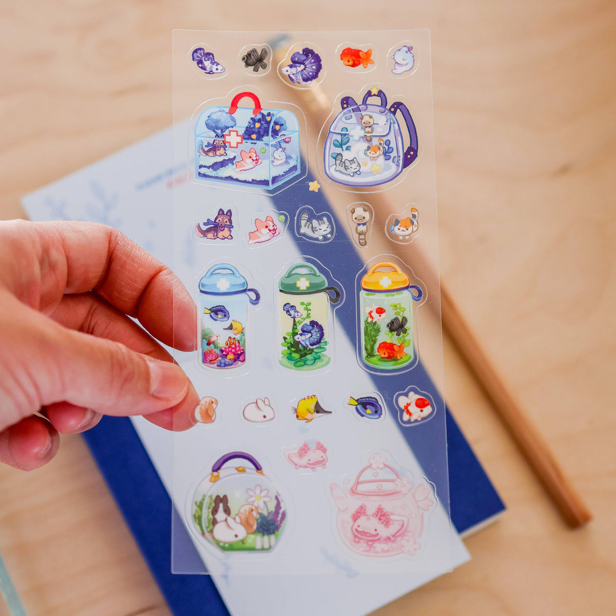 Thousand Skies Sticker Sheet (Clear) - First Aid Kit