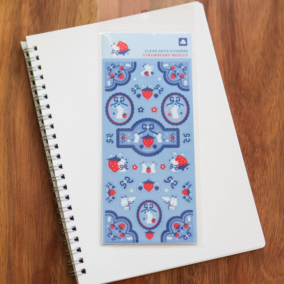 Thousand Skies Sticker Sheet (Clear) - Strawberry Medley