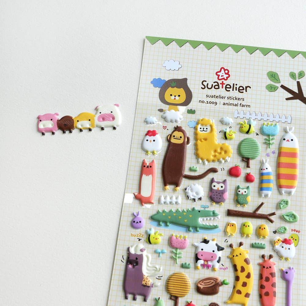 Suatelier Sticker Sheet - Animal Farm