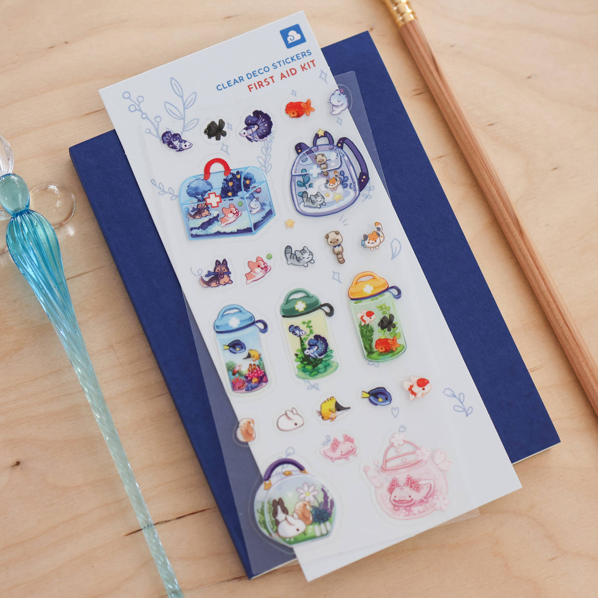 Thousand Skies Sticker Sheet (Clear) - First Aid Kit