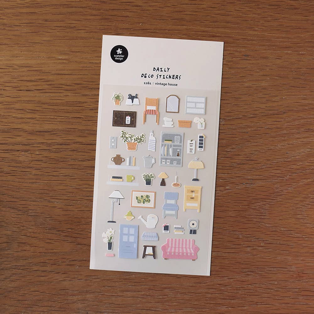 Suatelier Sticker Sheet - Vintage house