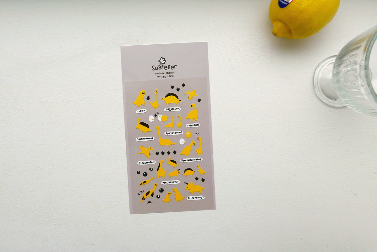 Suatelier Sticker Sheet - Dino