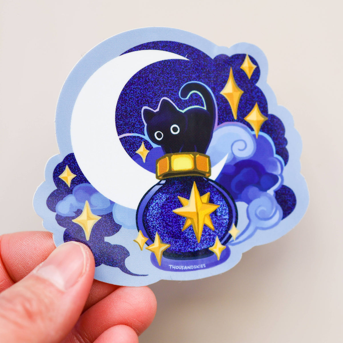 Thousand Skies Vinyl Sticker (Holographic) Ink Potion - Deep Sky