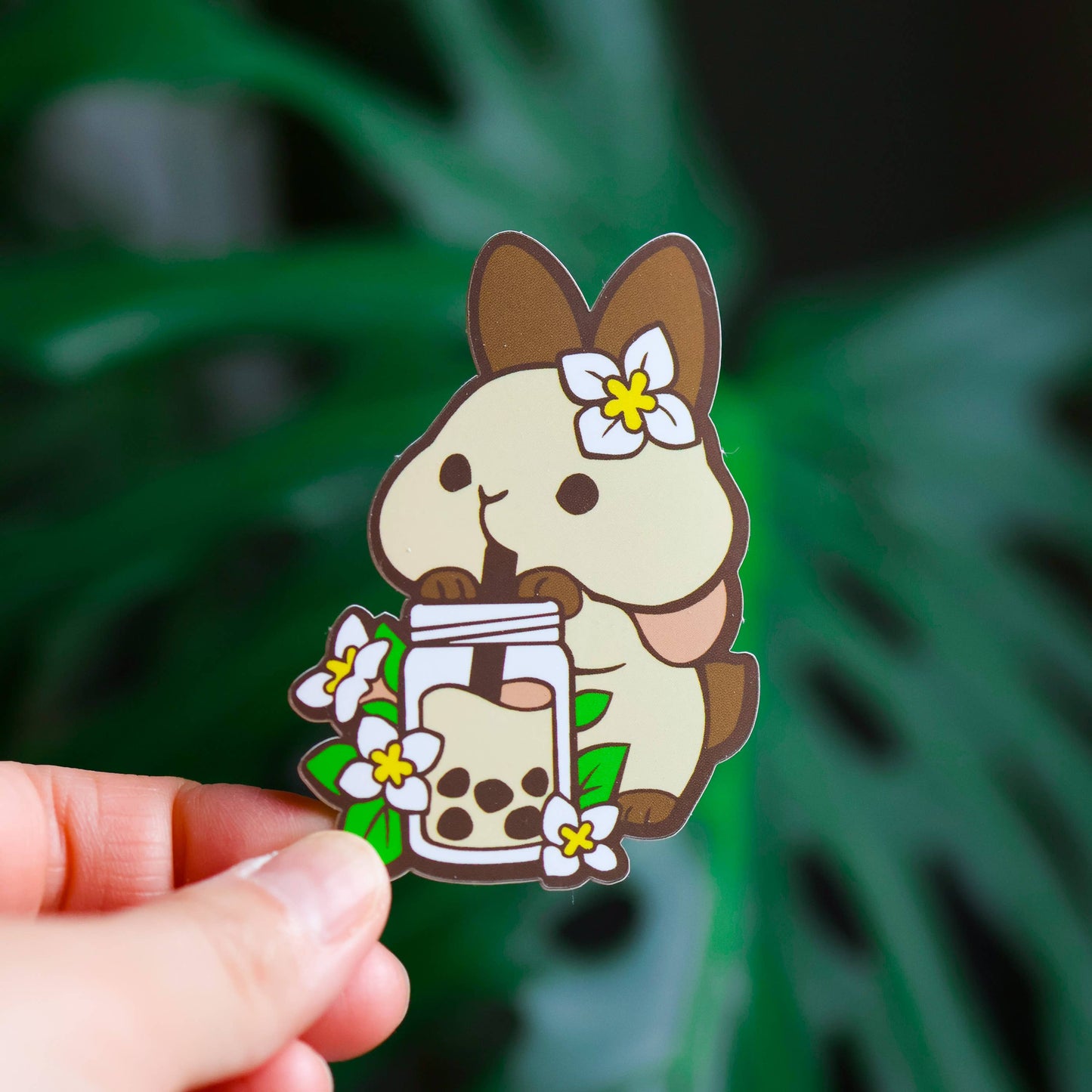 Thousand Skies Vinyl Sticker Jasmine Milk Tea Bunny