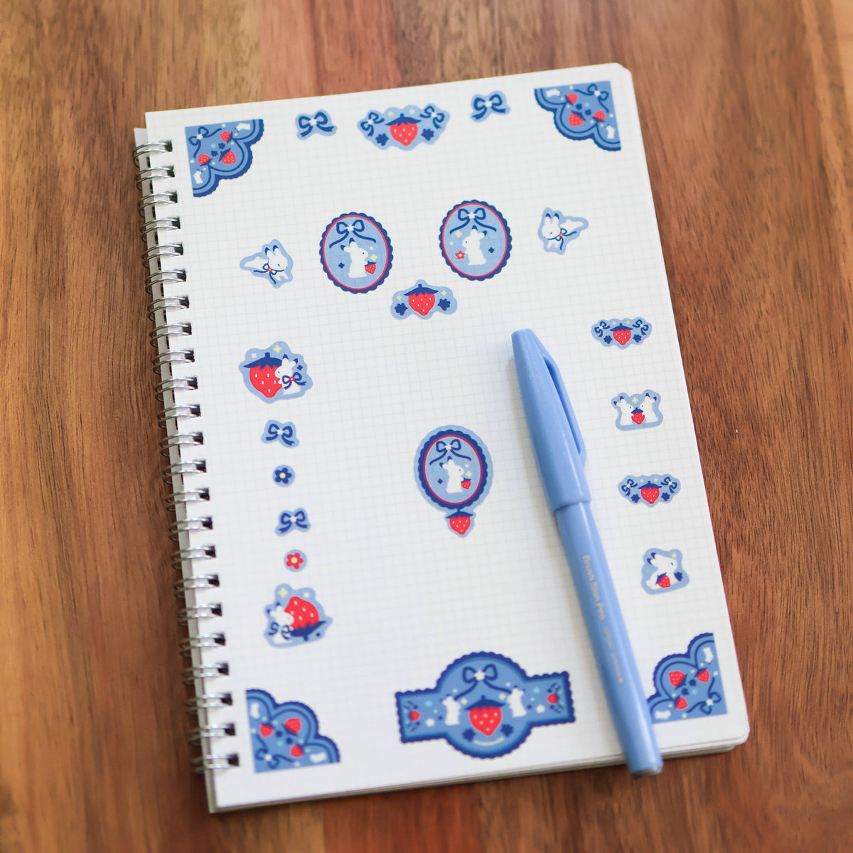 Thousand Skies Sticker Sheet (Clear) - Strawberry Medley