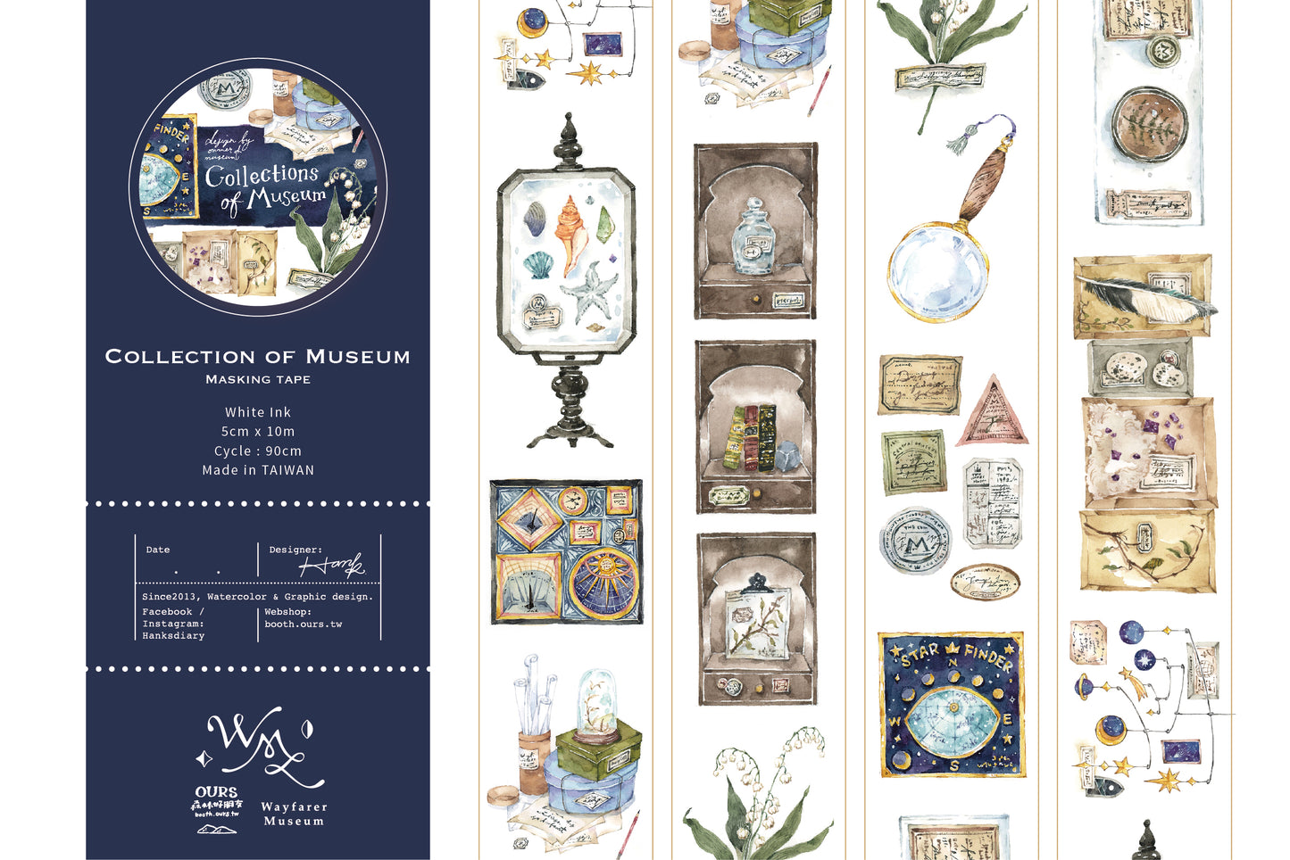 OURS Studio - Collection of Museum Washi Tape