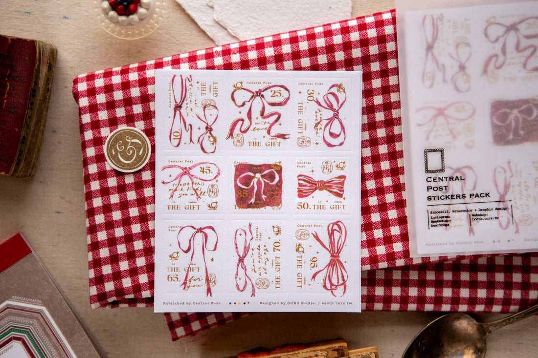 OURS Studio Stamp Sticker - Ribbon Bow