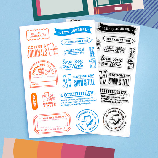 Everyday Explorers Co. Clear Stamp Set - Let's Journal