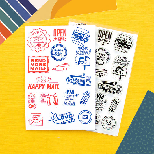 Everyday Explorers Co. Clear Stamp Set - Send More Mail
